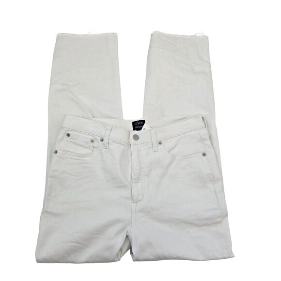 NWT J. Crew Factory Fly High Rise Stovepipe Jeans with Raw Hem Size 29 - Picture 2 of 7